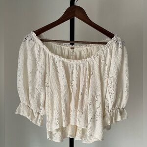 Free People | Lace Off-Shoulder Top